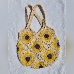 Crochet Sunflower Bag